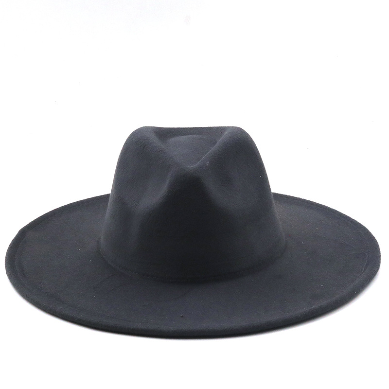 Retro Brim Big Brim Autumn And Winter Wool Top Hat display picture 10