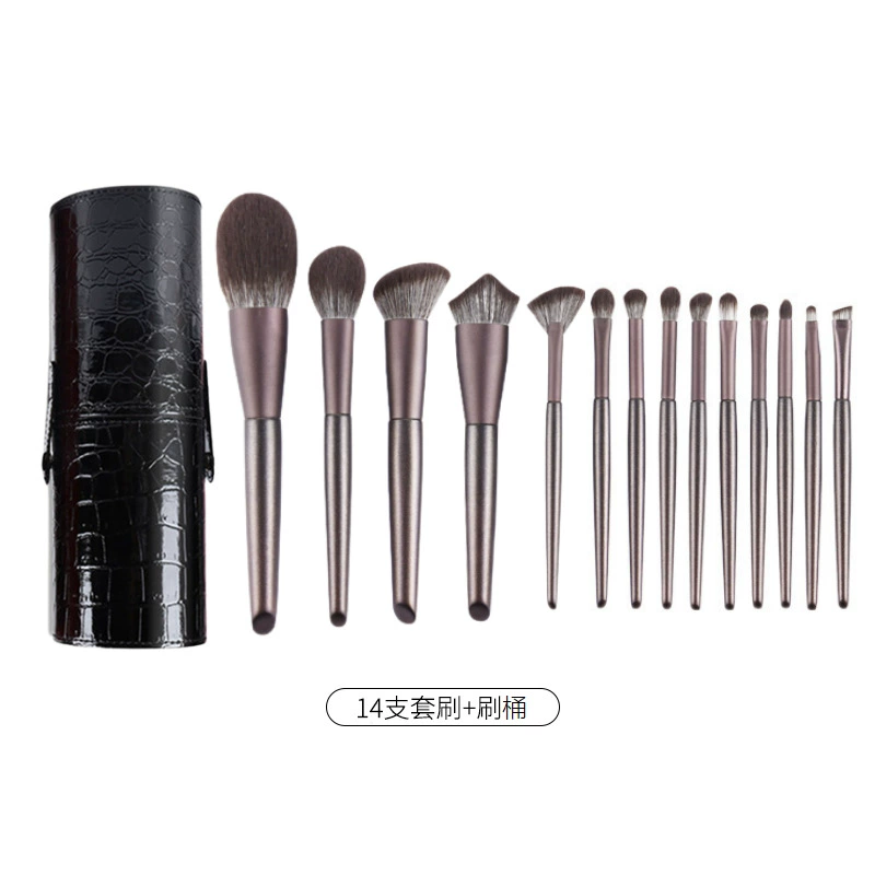 Contour Makeup Brush (Hanami) Multi-Size Sets — 10/14/16 pcs, roll case or pouch options