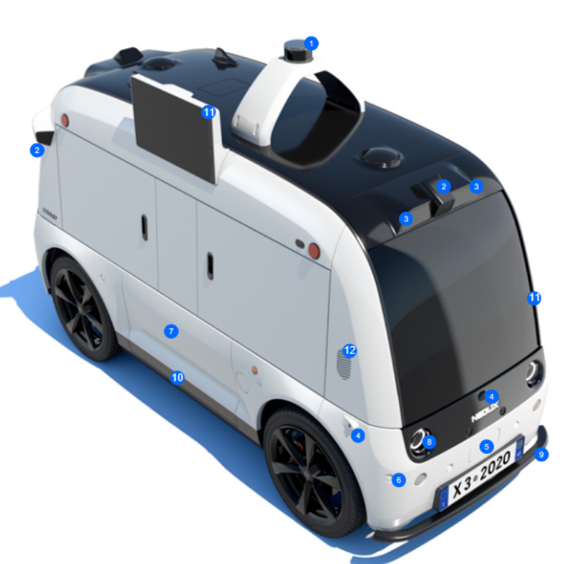 Nuevo mercado interior y exterior no tripulado vehículo minorista inteligente servicio de contenedor de carga de una variedad de escenarios 24 horas sin interrupción de operación