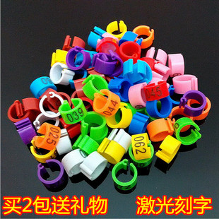 Pigeon Meat Pigeon Foot Ring Live Buckle Bird Mark Ring Identification Ring Ultra-light Foot Ring Label male and female mark ring