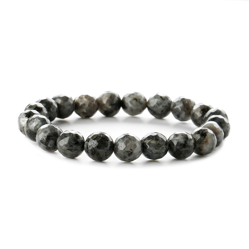 Directo de fábrica de piedra natural pulsera de cuentas Emperador ágata negro pulsera de mineral de hierro acabado pulsera al por mayor