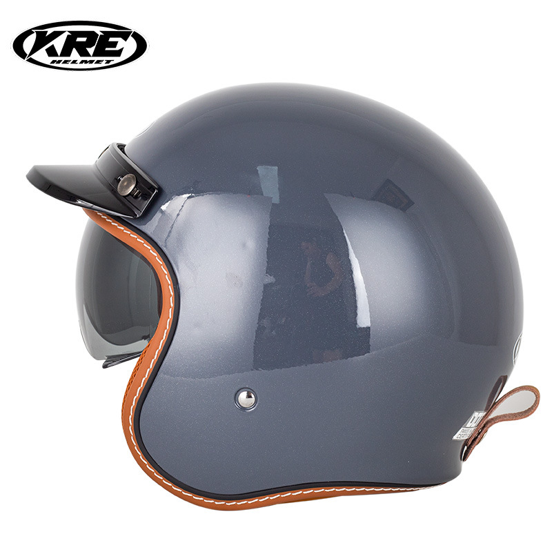 Women Summer Helmet, Biaozhun Motosiklet kaskı (dəbilqə) - cement-gray-s