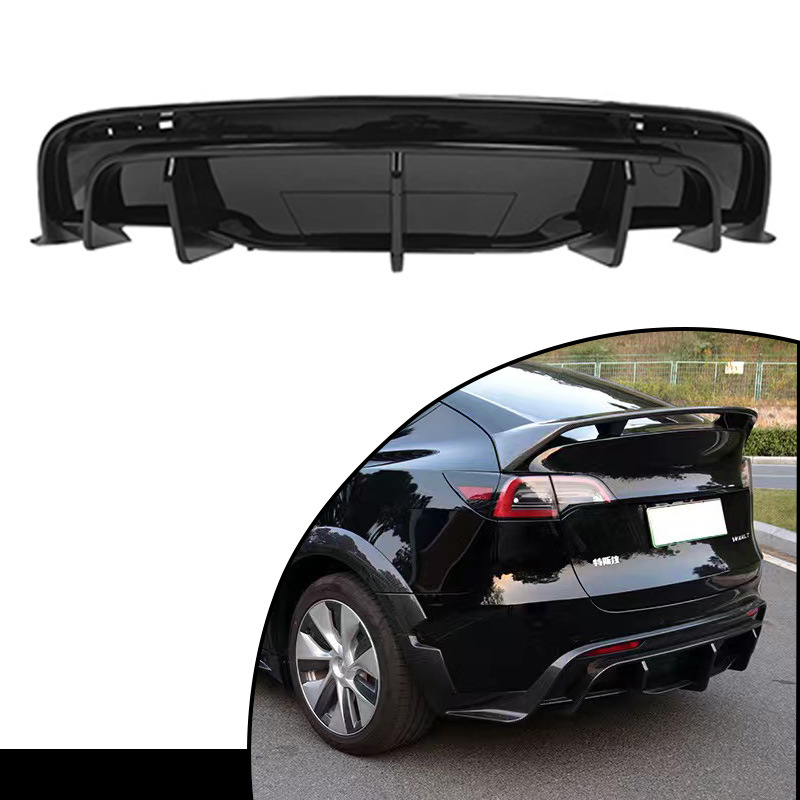 Suitable for Tesla ModelY front lip side skirt rear lip tail shutter leaf plate air knife front bar air knife