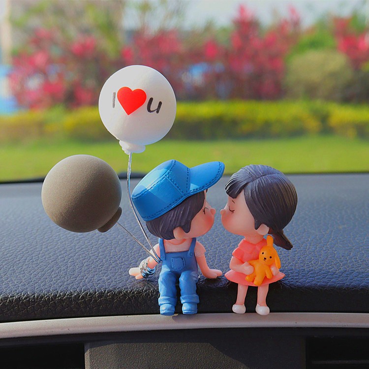 Celebridades de Internet, el mismo estilo, decoración de pareja de coche, joyería interior, decoración de consola central, espejo retrovisor de coche, decoración de pastel de pareja