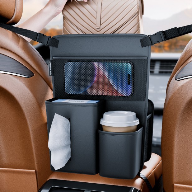 Middle Seat Hanging Tissue Box Central Control Bag Storage Car Interior_voghion.com