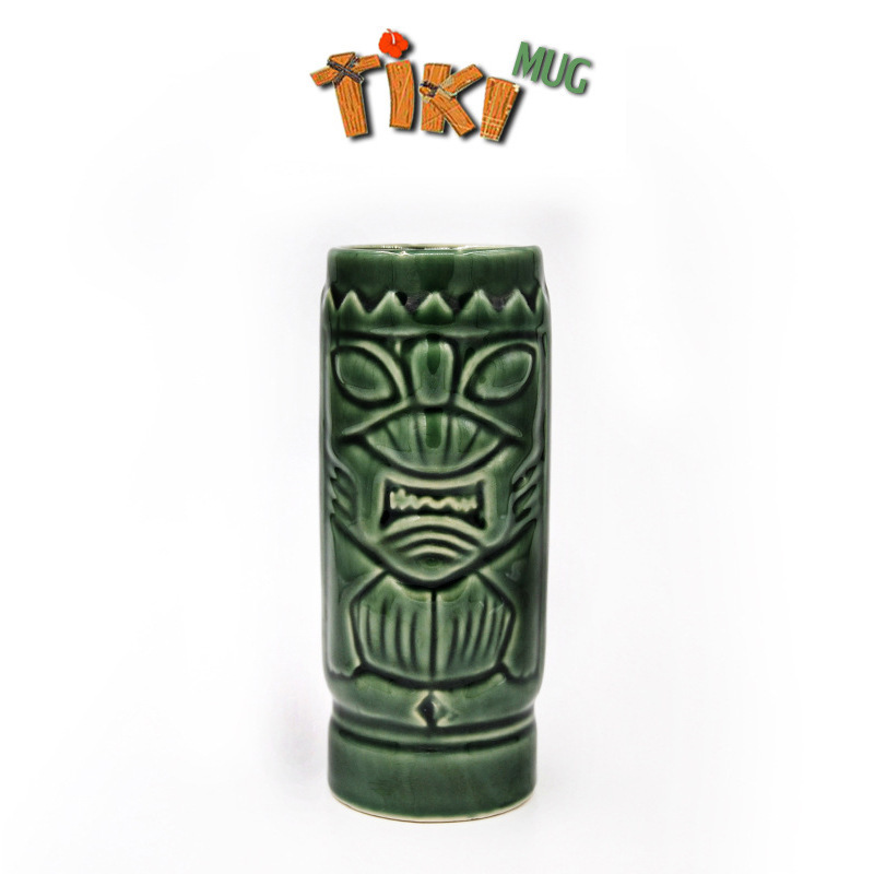 Taza de cerámica hawaiana cuidadosamente seleccionada Taza de cóctel creativa TIKI Taza de agua en relieve Tic Cup Zombie Face