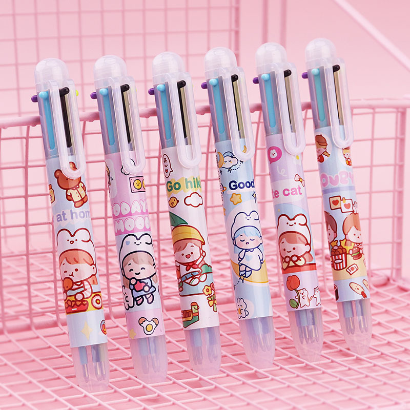 12 bolígrafo creativo 12 colores multifunción bolígrafo de color estudiantes bolígrafo multicolor bolígrafo atómico NaYou