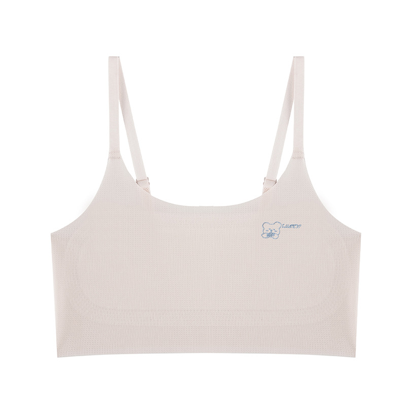 Ropa interior para niñas durante el período de desarrollo, chalecos pequeños, estudiantes de primaria, niñas sin costuras, sujetadores de crecimiento infantil, primera etapa, verano delgado