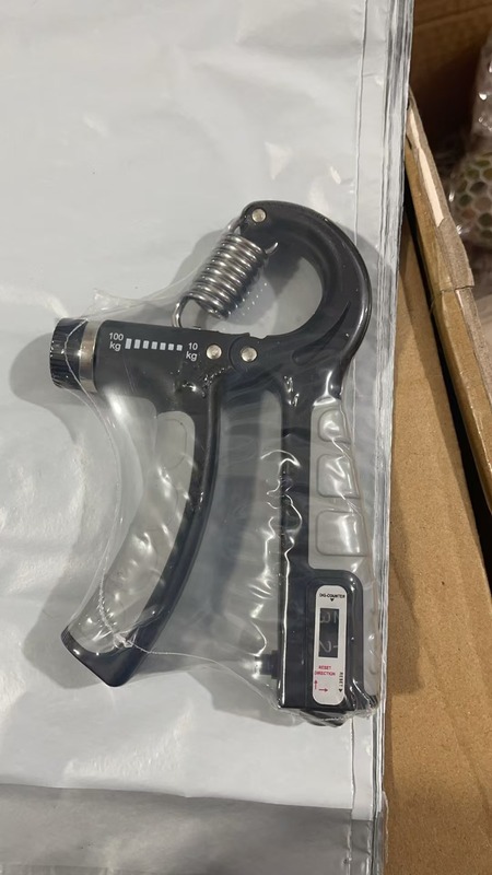 調整可能なカウントタイプの握力器10-100kg男女共通成人筋肉運動フィットネス手力器|undefined