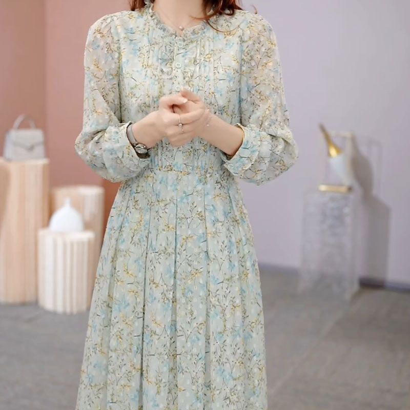 连衣裙2025新款女早秋十三行爆款高端品牌气质贵夫人高级感碎花子|undefined