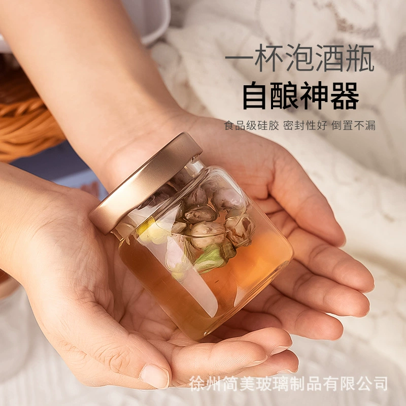 Мини-стеклянная бутылка с высоким содержанием боросиликатного игристого вина