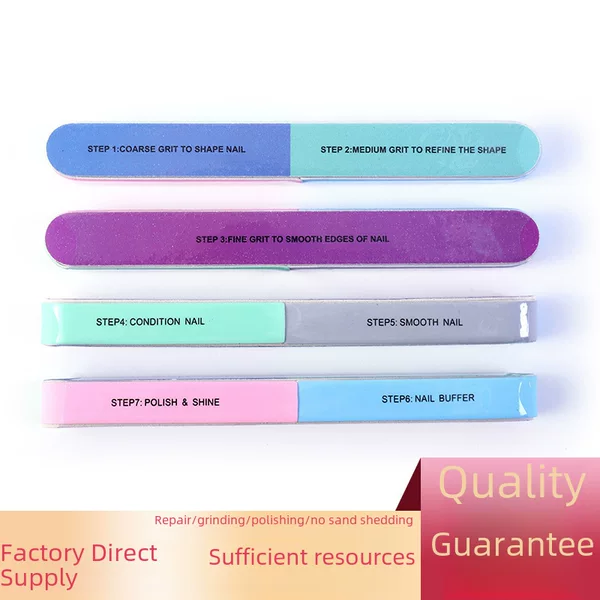 Ready-Made Manicure Tools, Seven-Sided Polishing Strip, Eva Nail File, Manicure Polishing and Edging File