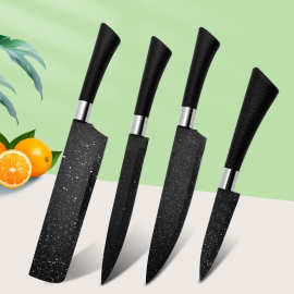 双面吸马蹄柄星空款套刀不锈钢厨刀家用厨房多功能刀具彩卡装套装