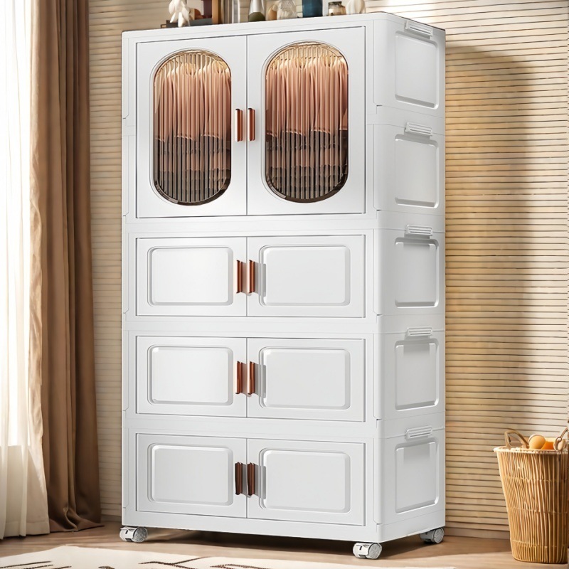 Baby wardrobe children's clothing storage cabinet storage chest baby small clothes closet bedroom home simple baby wardrobe manufacturer