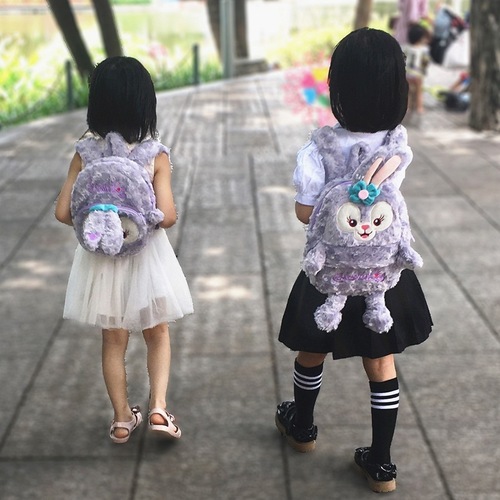 2021时尚星黛露背包学生史黛拉兔毛绒斜挎公仔包芭蕾兔儿童双肩包