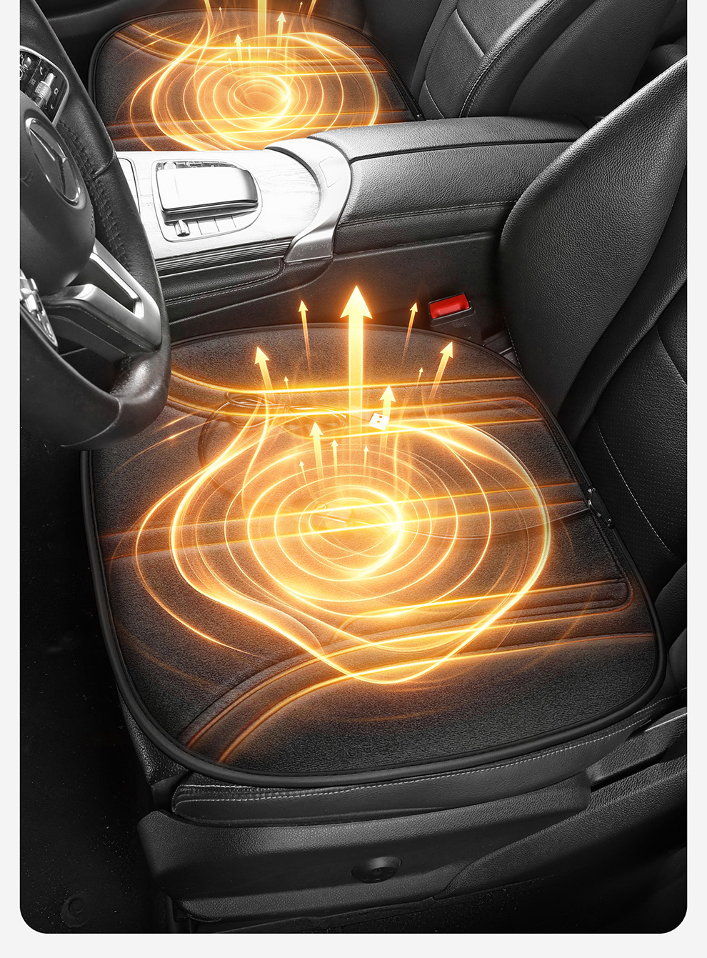 New Winter Car Heated Seat Cushion 5V Electric Heated Seat Cushion Universal for Car and Home Use Quick Heating Square Cushion USB Version