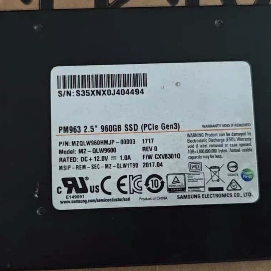 SSD PM963 960 ГБ твердотельный накопитель