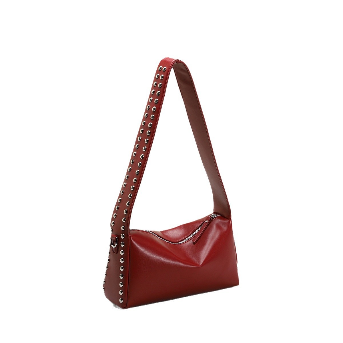 Borsa a spalla trendy con borchie per donna stile punk europeo_voghion.com