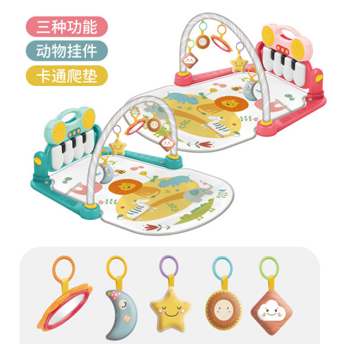 Cross-border best-selling Emperor's Baby Foot Piano Toy 0-1 year old newborn baby piano music fitness stand