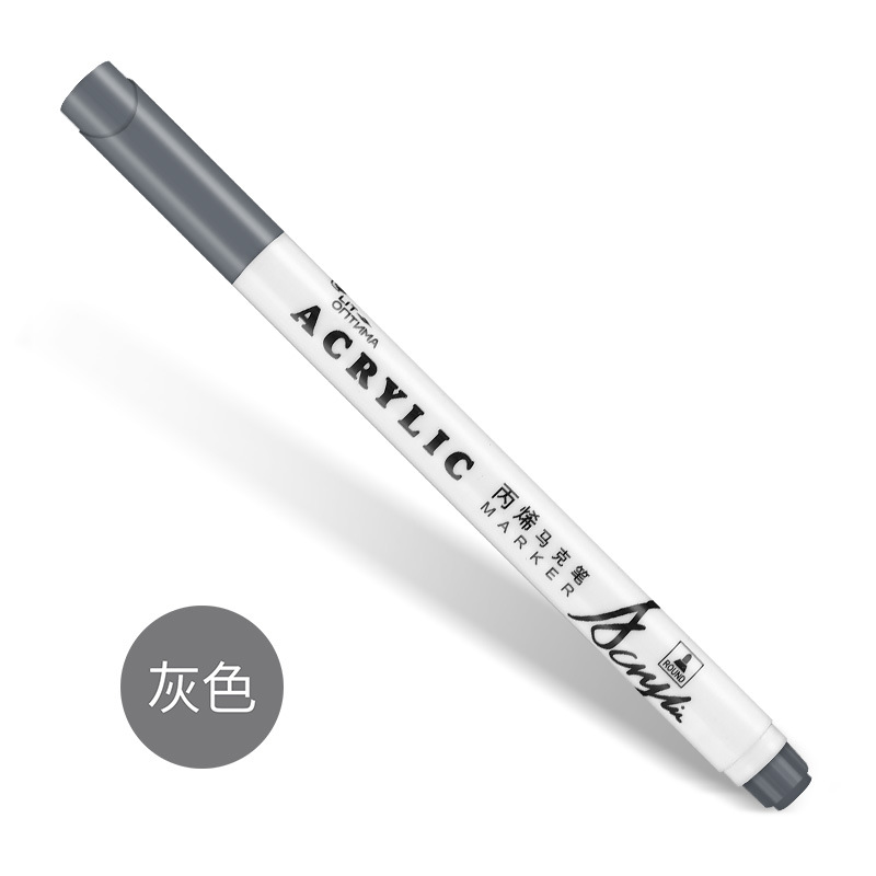 Acrílico marcador pluma traje 24 colores absolutamente púrpura impermeable DIY pintura Zapatos álbum especial pluma algodón núcleo acrílico pluma