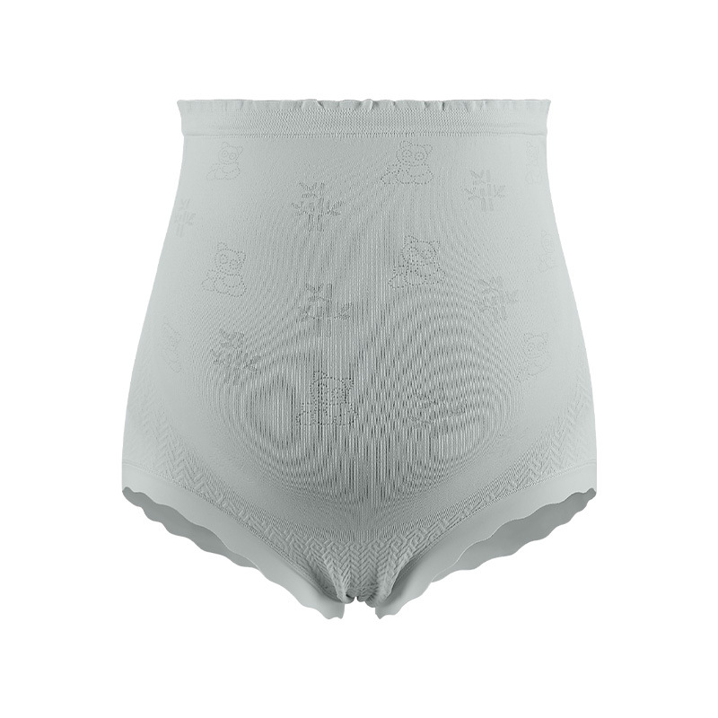 Ropa interior de las mujeres embarazadas algodón transpirable inferior entrepierna embarazada temprano, medio y tardío postparto corto sin costura cintura alta vientre apoyo ropa interior