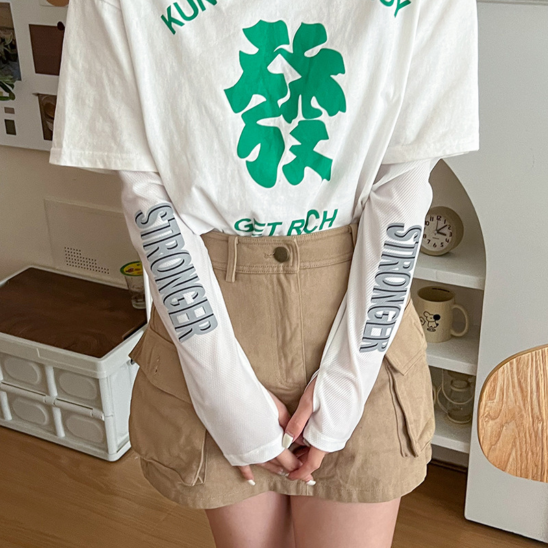 Mangas de hielo, mangas de protección solar, nuevos estilos de verano, hombres y mujeres, protectores de brazos frescos, mangas de seda de hielo delgadas, muñequeras de manga de hielo anti-ultravioleta