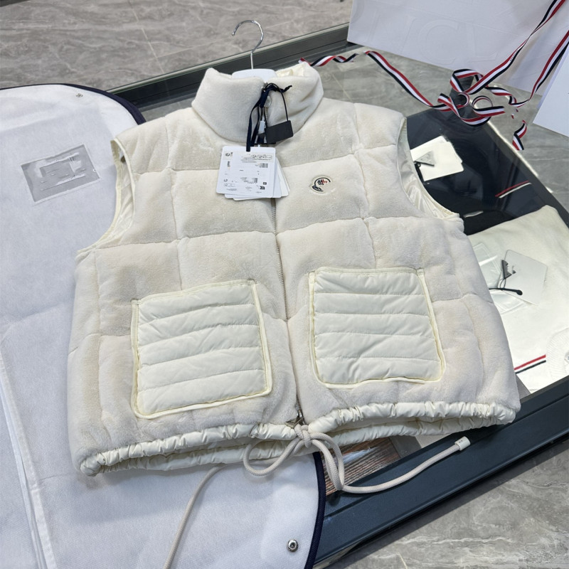 2025秋冬新款毒家现货原标M蒙家泰迪绒柔软面料女士羽绒服马甲|undefined