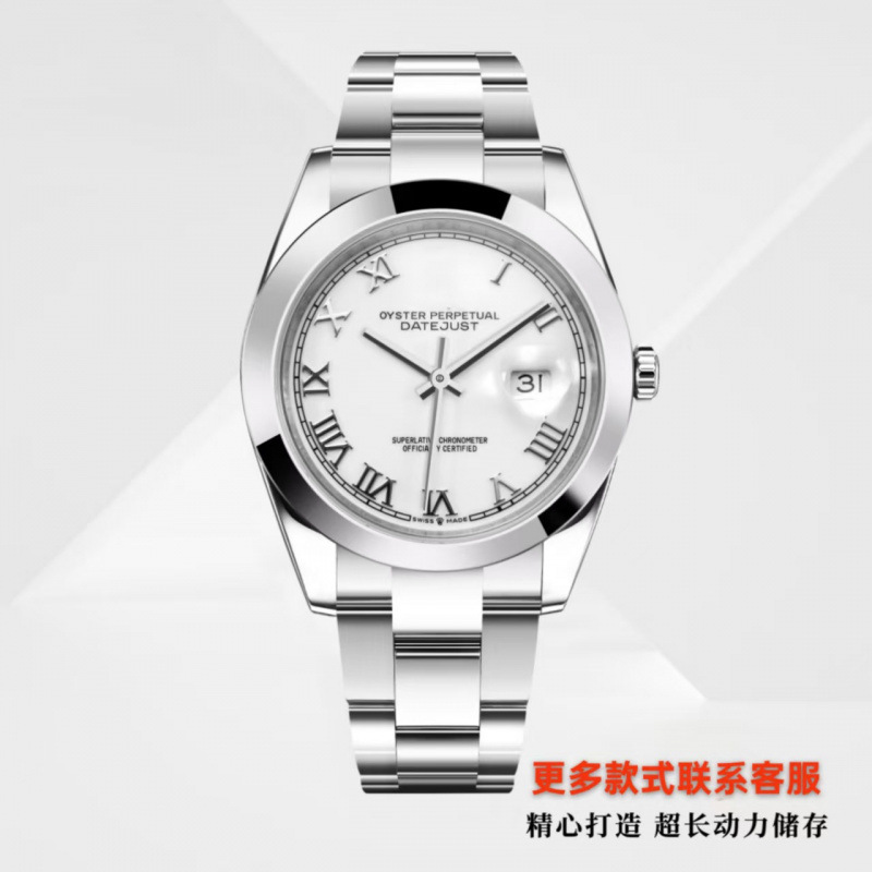 Oyster Steel Log Men's Automatic Mechanical Watch Steel Strap Roman Face Waterproof Couple Men's Watch Gentleman Business Gentleman