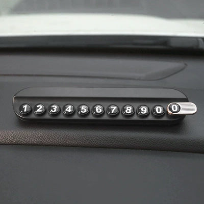 Nömrəli dayanma kartı plate car multifunctional aromatherapy - black-parking-sign-pure-black-comes-with-aromatherapy-stick-traceless-glue