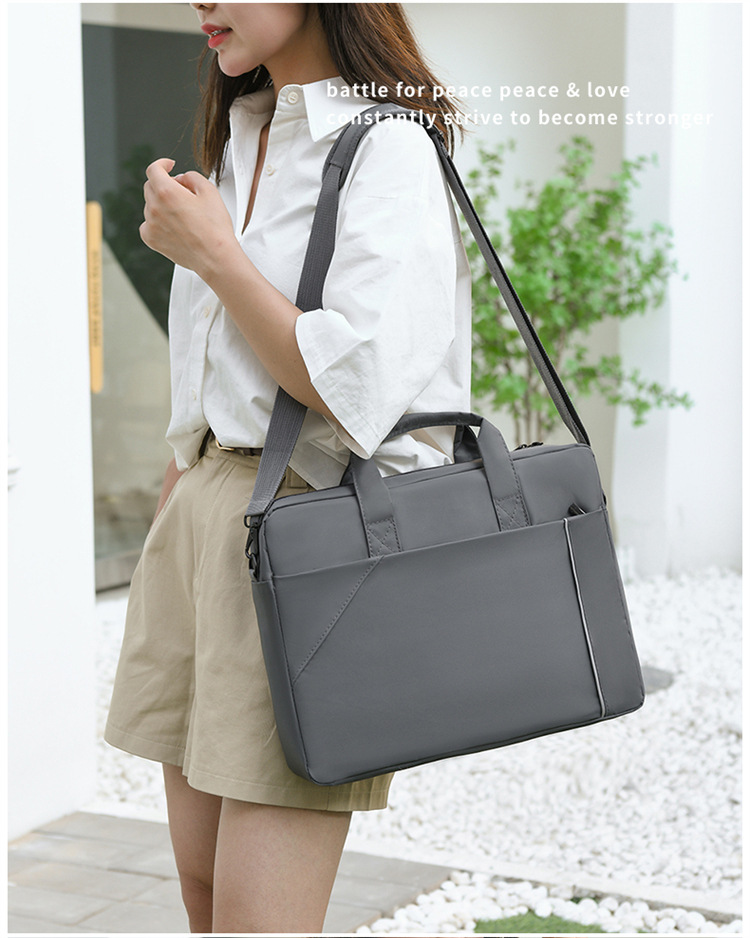 Notebook bag and handbag are suitable for Lenovo, Huawei, Apple, Dell, HP, ASUS, business trip briefcases, and can be carried diagonally on one shoulder undefined