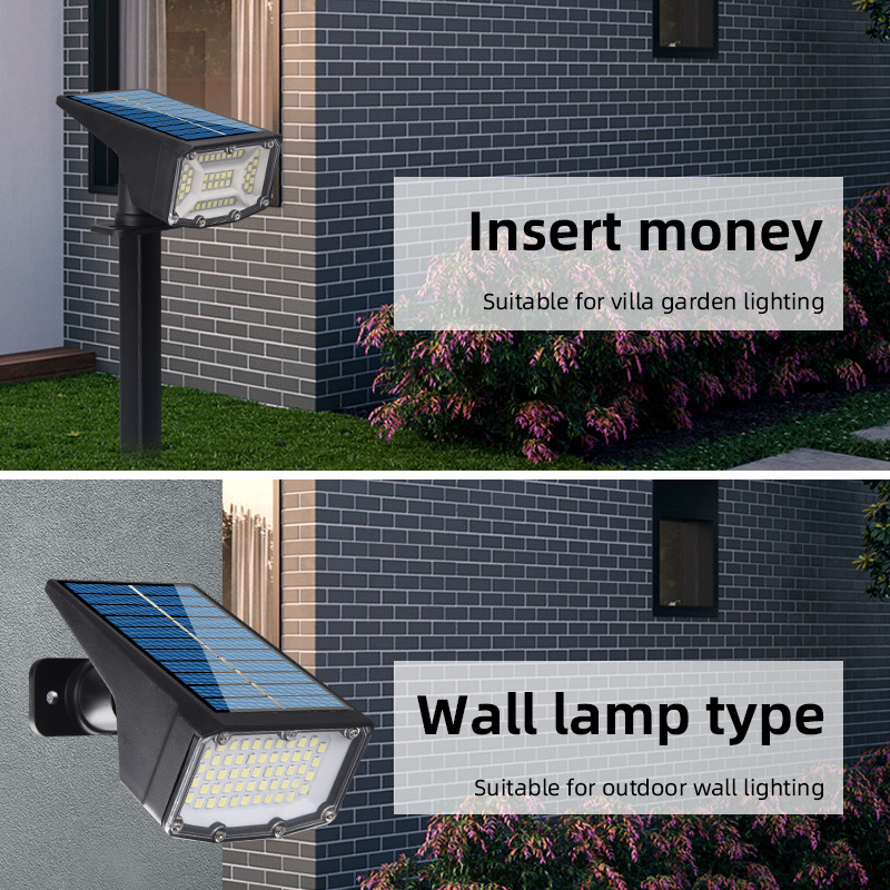 Transfronteriza lámpara solar lámpara de jardín al aire libre LED de alta potencia de luz de inundación hogar al aire libre iluminación lámpara de calle reflector