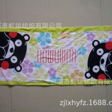 厂家定制全棉割绒印花面巾儿童卡通活性印花毛巾外贸纯棉印花毛巾