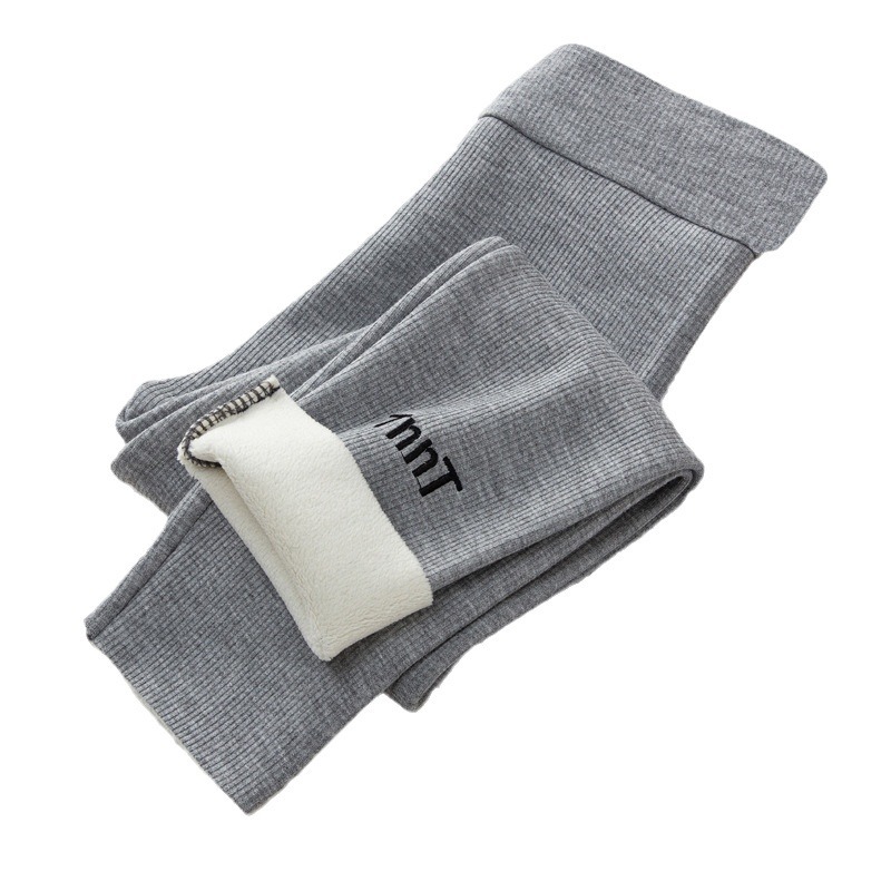 Base de las niñas forrada de lana engrosada pantalones largos de los niños de invierno cálido bebé niñas de una sola pieza de terciopelo pantalones de desgaste exterior fabricante