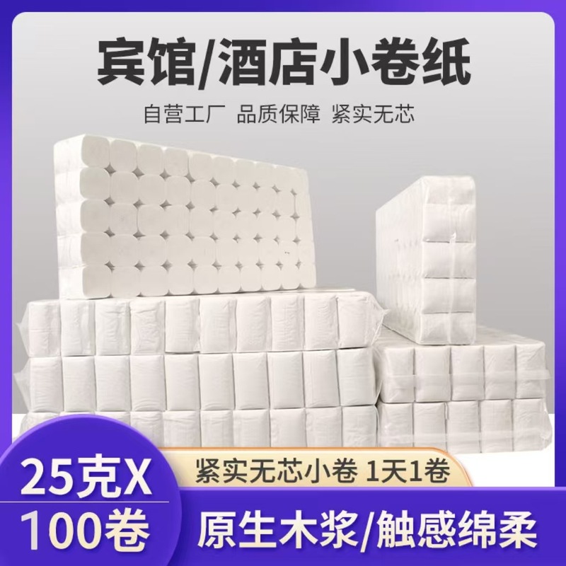 ホテルペーパー トイレットペーパー100ロール ホテルホテルペーパー 小ロールペーパー トイレットペーパー|undefined