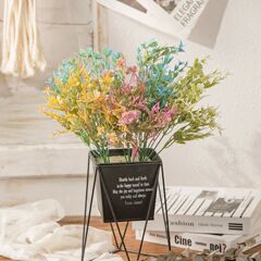 彩梅草仿真花廠家婚慶裝飾假花綠植物批發工藝品INS風跨境MW73772