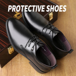 Cowhide Soft Surface Breathable Insulated Shoes Lightweight Non-slip Wear-resistant Deodorant Professional Dress Men's Leather Shoes Hotel Executive Shoes