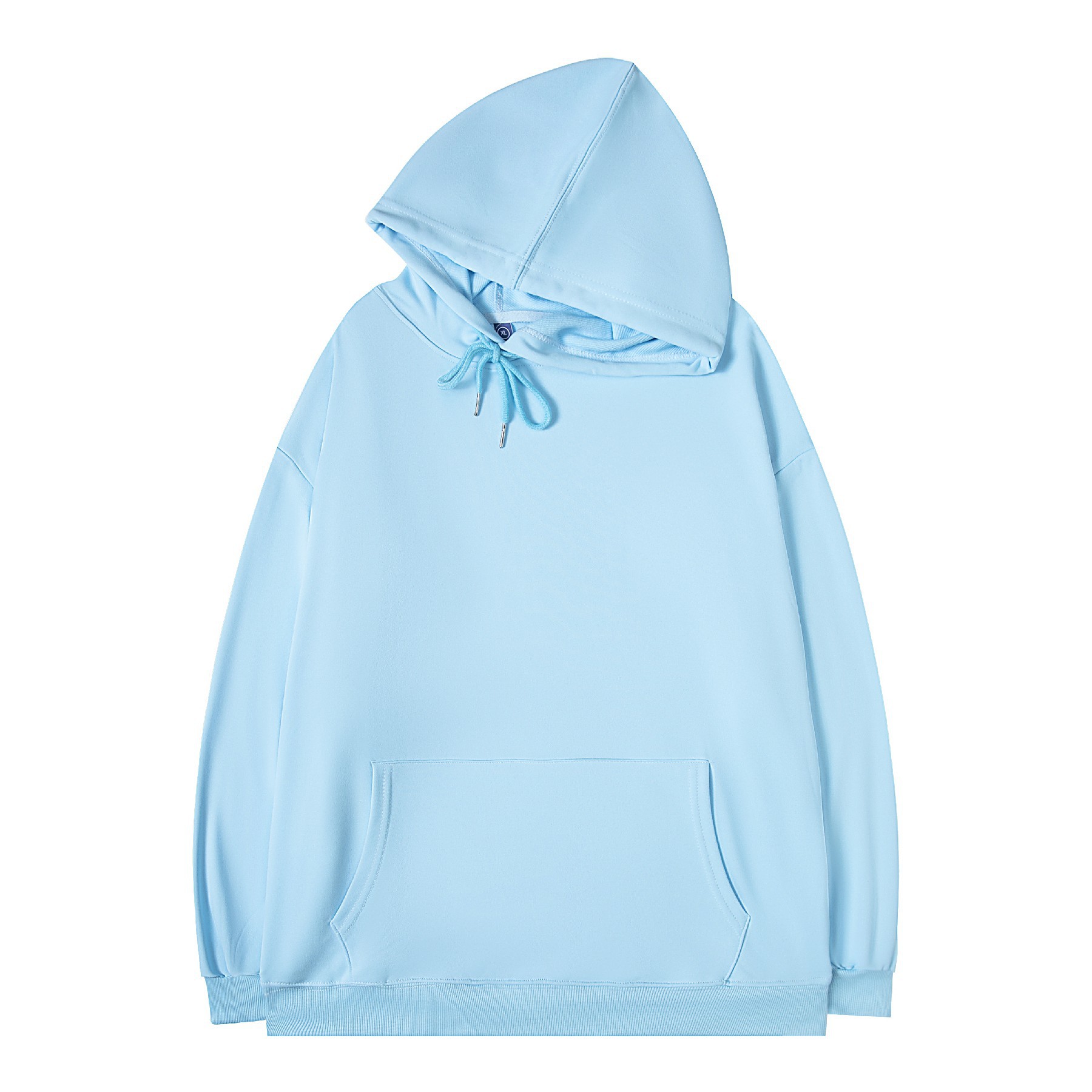 Sudadera con logotipo personalizado, sudadera con capucha y hombros caídos con texto impreso, chaqueta de manga larga para otoño e invierno, ropa de trabajo hecha a medida, camisa publicitaria bordada.