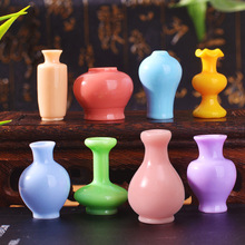 微景观摆件迷你小花瓶瓷器家居桌面树脂diy工艺装饰小摆件高级感