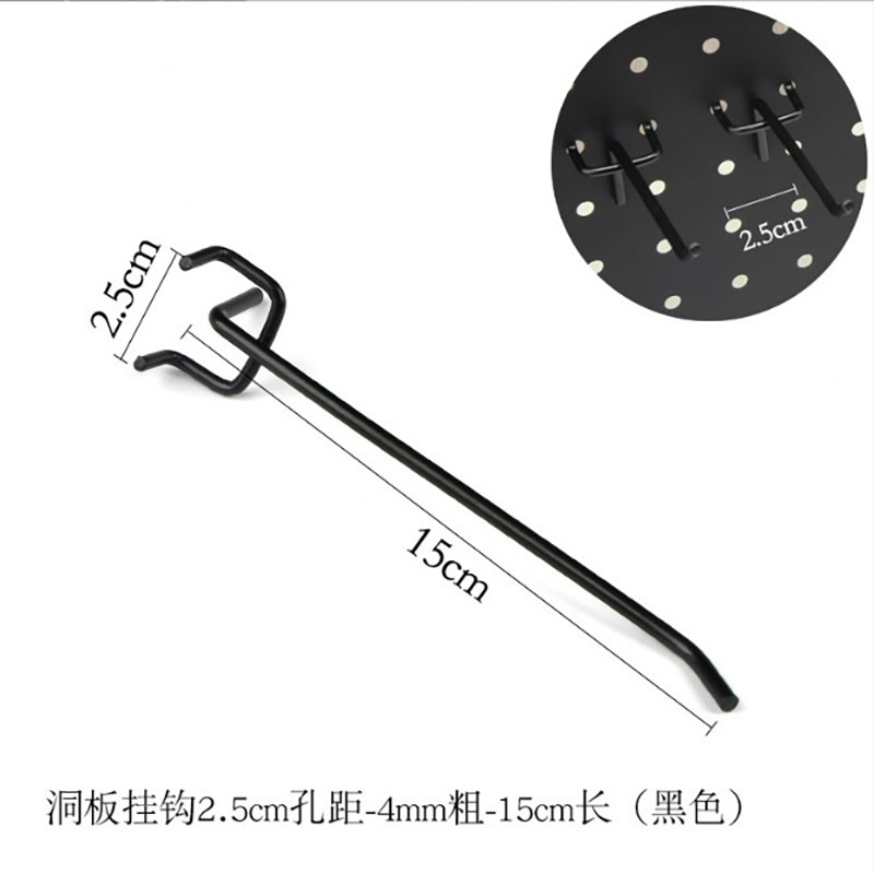 Hole Hole Plate Triangle gancho tienda de ropa joyería gancho supermercado estante de conveniencia papelería hardware estante de exhibición gancho