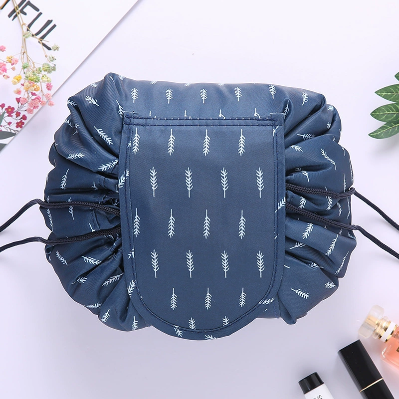 High quality capacious cosmetic bag, handheld storage bag, organizer bag for traveling, drawstring, Korean style