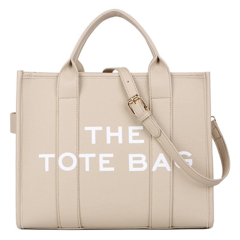 Bolso de Hombro de PU de Color Sólido, Nuevo, para Mujer, Comercio Exterior Transfronterizo, Bolso Bandolera Informal y Simple, Bolso Tote de Gran Capacidad