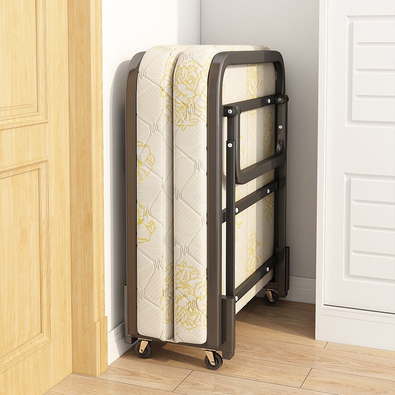 Folding Bed Home Single Bed Hotel Extra Bed Sofa Bed Lunch Break Nap Adult Simple Temporary Double Bed