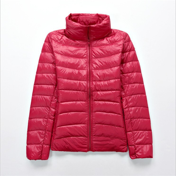Cross-Border Autumn and Winter New Korean Style Portable Lightweight Slim-Fit Women's Thin Short Stand-Collar down Jacket Plus Size Trendy Cross-Border Autumn and Winter New Korean Style Portable Lightweight Slim-Fit Women's Thin Short Stand-Collar down Jacket Plus Size Trendy