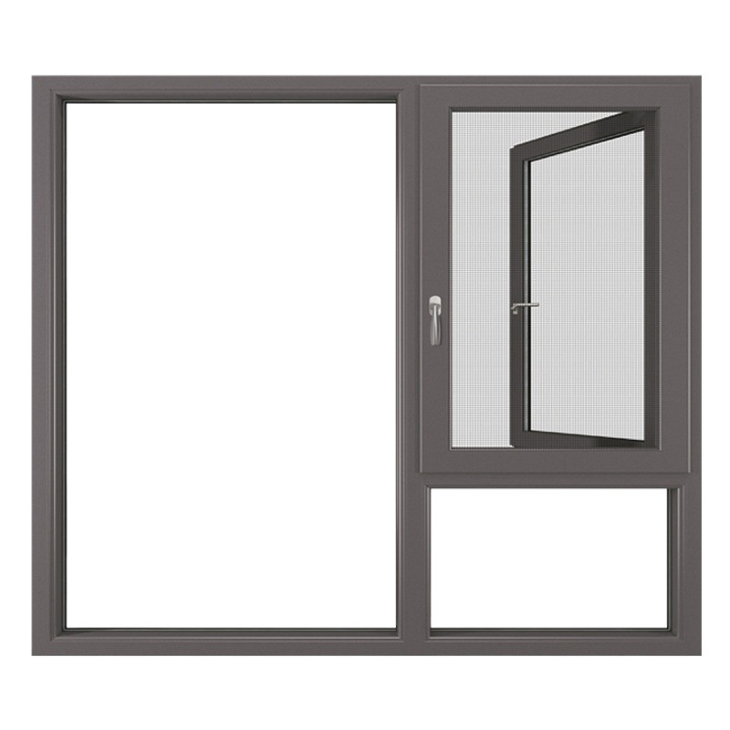 Puertas y ventanas de aluminio con puente roto para toda la casa, sellado de ventanas personalizado, sistema de decoración del hogar, ventanas, puertas y ventanas de aleación de aluminio, sellado de ventanas abatibles de borde estrecho, balcón