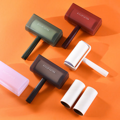 Home clothes hair remover hand-tear adhesive dust paper roller dehairer dust brush hair roller pet hair remover