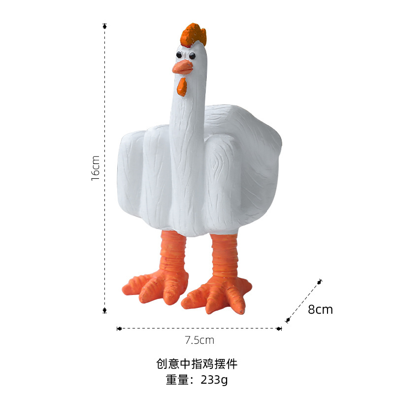 Creative refers to chicken ornaments