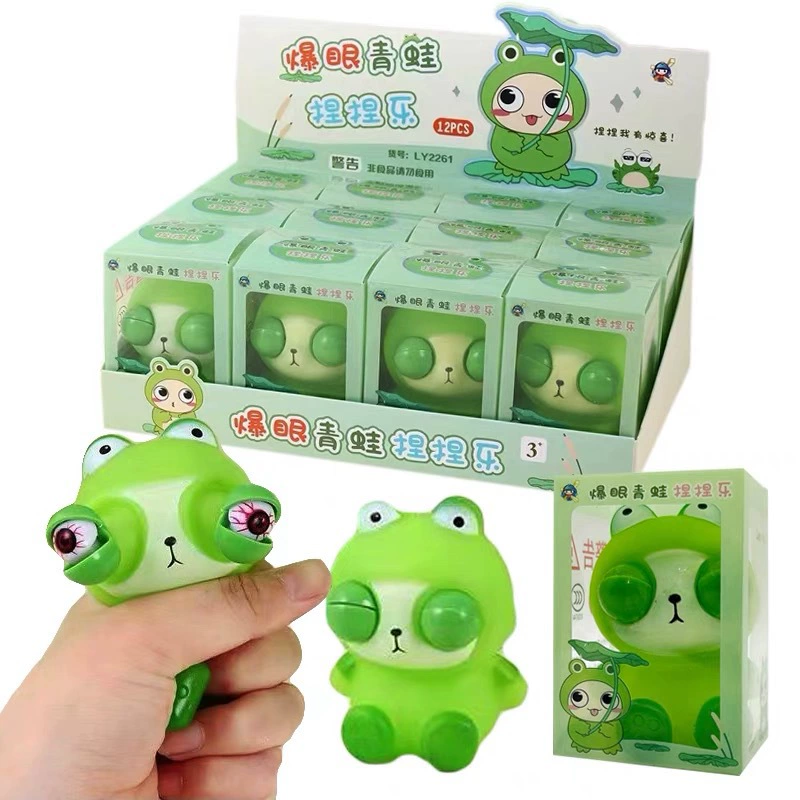 Популярная в Интернете популярная детская творческая лягушка, уменьшающая декомпрессию, глядя на глаза, сжимающая сжатие, вентиляционная кукла, игрушка в подарок