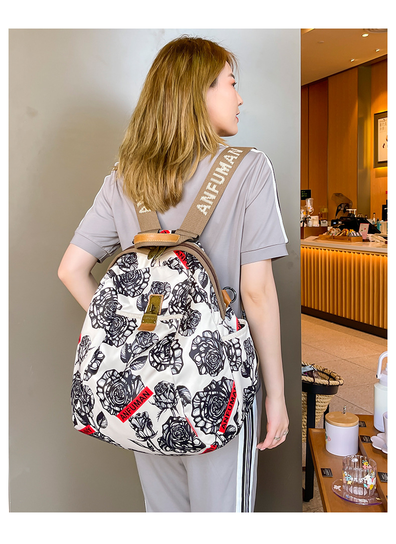 Sac à dos Style ethnique pour femmes, sac à dos mode polyvalent grande capacité tourisme loisirs_voghion.com