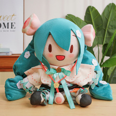 初音ミク15周年記念金魔法初音フフ20センチ初音綿人形公仔周辺