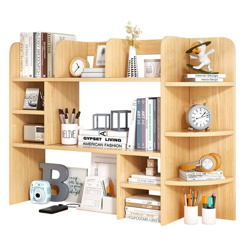 Настольная Небольшая Таблица стола Бооккасе простая небольшая книжная полка наслоила шкаф стола студента шкафа хранения разнослоистый
